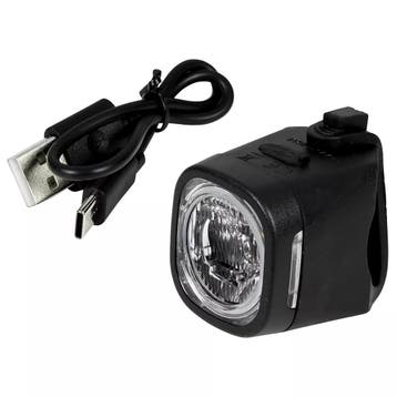 Benson USB-oplaadbare LED-fietslamp - wit - waterbestendi..., Ophalen of Verzenden, Nieuw
