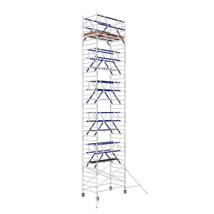 AGS Pro rolsteiger ASC 135 x 250 x 13,2wh tweezijdig, Doe-het-zelf en Verbouw, Steigers, Rolsteiger of Kamersteiger, Nieuw, Verzenden