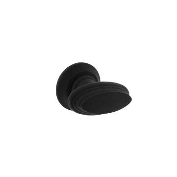 Intersteel Knopkruk rand met rozet -zwart hout, Verzenden, Nieuw