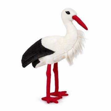 Pluche ooievaar knuffel - vogel - 33 cm - dierenknuffel, Verzenden, Nieuw