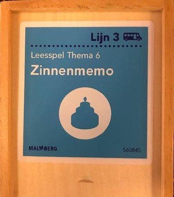 Lijn 3  Leesspel Thema 6 Zinnen memo, Verzenden, Nieuw