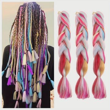 3x Jumbo Braids Haar Extensions - 24 Inch Synthetisch Vlecht, Verzenden, Nieuw