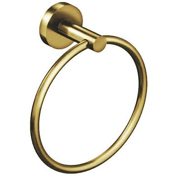 Handdoekring - Leoni Rimbo - 16cm - Rond - PVD - Geborsteld, Ophalen of Verzenden, Nieuw
