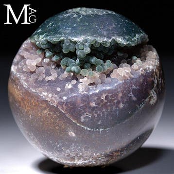 Grape Agate - botrioïde bol uit Indonesië - Kleine bol van