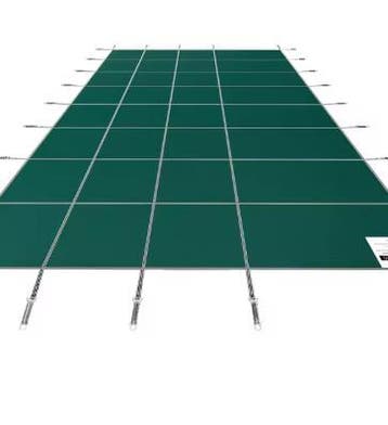 Ingegraven zwembad veiligheidsafdekking: stevig, rechthoek,, Tuin en Terras, Zwembad-toebehoren, Verzenden, Nieuw