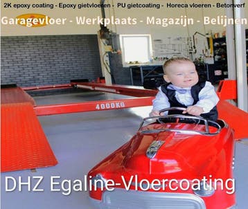 2K Epoxy WERKPLAATS vloercoating DHZ Heavy industrie 100%, 10 tot 15 liter, Ophalen of Verzenden, Nieuw, Verf