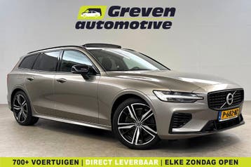 Volvo V60 2.0 T8 Plug-in hybrid AWD R Design 455PK  Pano, Automaat, Nieuw, Zilver of Grijs, Te koop