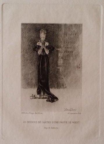 Félicien Rops (1833-1898) - Le dessous de cartes d´une