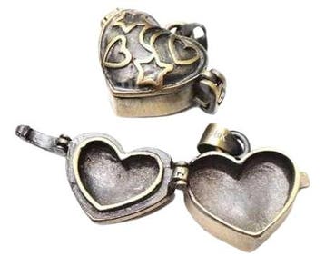 Wensdoosje of prayerbox 21mm x 15mm x 11mm oogje: 5mm gee..., Ophalen of Verzenden, Nieuw, Kraal
