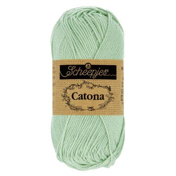 Scheepjes Catona 25g - 402 Silver Green, Ophalen of Verzenden, Nieuw, Breien of Haken, Wol of Garen