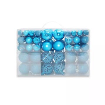 Kerstballen 100 stuks Licht Blauw, Diversen, Kerst, Ophalen of Verzenden, Nieuw