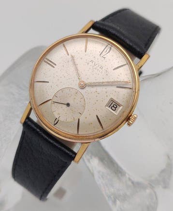 Avia - Small Seconds Slim - Cal. 1560 - Patina - Zonder, Nieuw
