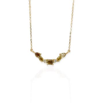 Ketting met hanger - 18 karaat Geel goud - 1.15ct. tw.