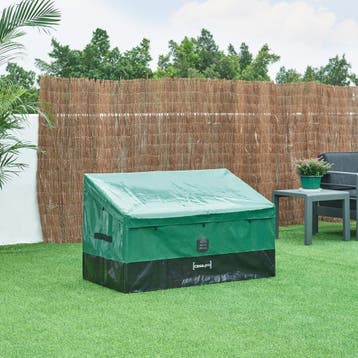 Tuin opbergbox Alanno 51/76x122x64 cm groen en zwart 387L ca, Verzenden, Nieuw
