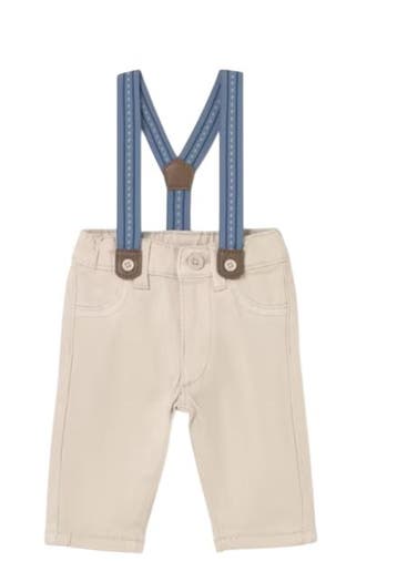 Mayoral Long trousers with suspenders beige - 68 (4-6, Ophalen of Verzenden, Nieuw