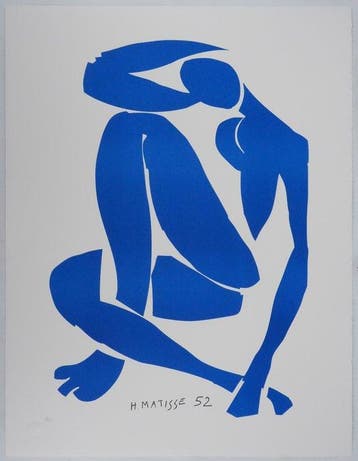 Henri Matisse (1869-1954) - Nu bleu assis, Antiek en Kunst
