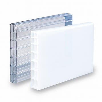 Polycarbonaat platen 16 mm helder of opaal, 10 jaar garantie, Verzenden, Nieuw, Overige materialen, Minder dan 20 mm