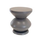 Louis bijzettafel metaal ø35x37cm - grijs, Huis en Inrichting, Stoelen, Ophalen of Verzenden, Nieuw, Grijs