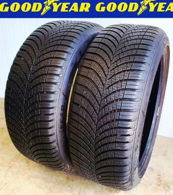 2x 235 55 R17 XL GOODYEAR 6.5 a 7mm  €75 P.S GEMONTEERD, Ophalen, Gebruikt, 17 inch, 235 mm