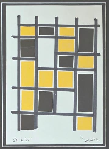 Siep Van Den Berg (1913-1998) - geometrische compositie in