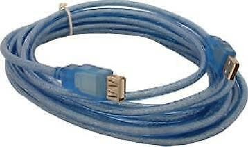 USB 3.0 verlengkabel 5 meter blauw, Verzenden, Nieuw