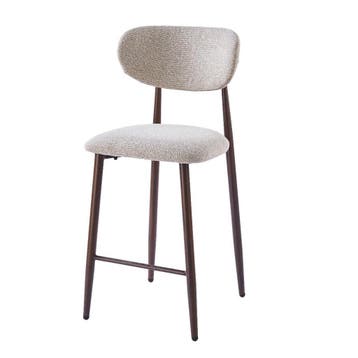 DS4U - Sumi barkruk 65 cm - Set van 2 - Beige / walnoot, Ophalen of Verzenden, Nieuw