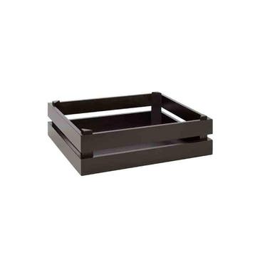 GGM Gastro | Houten krat - SUPERBOX - zwart hout - 350x290mm, Verzenden