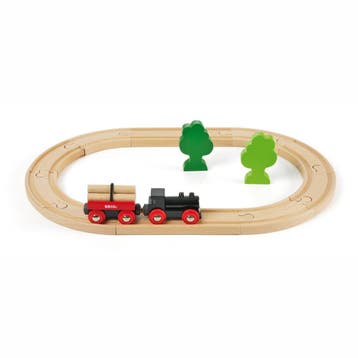 Brio Treinset met bomen - houten sp van €26,99 voor €13,50, Kinderen en Baby's, Ophalen of Verzenden, Nieuw