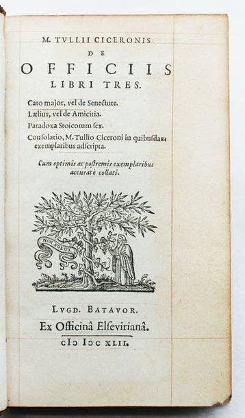 Cicerone - De Officiis - 1642