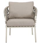 Amalfi low dining tuinstoel natural sand aluminium latte, Ophalen of Verzenden, Nieuw