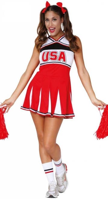 USA Cheerleader outfit dames, Ophalen of Verzenden, Nieuw