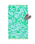 HEMA Kinderstrandlaken 80x140cm velours bloemen, Verzenden, Nieuw