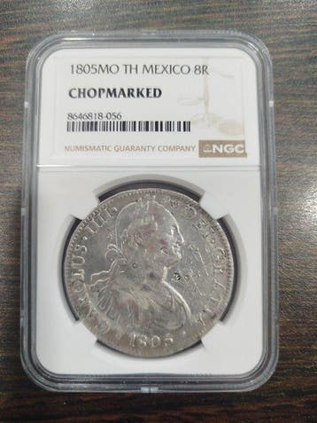 Spanje. Carlos IV. 8 Reales acuñada en 1805 en México por el