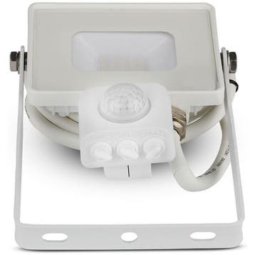 LED Bouwlamp 10 Watt met Sensor - LED Schijnwerper - Viron, Ophalen of Verzenden, Nieuw, Lamp met armatuur