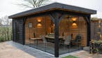 ALL-IN DEAL - Luxe plat dak overkapping met schuur 6.5x3m!, Tuin en Terras, Overkappingen, Ophalen of Verzenden, Nieuw, Veranda