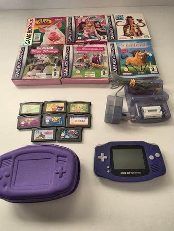 Nintendo - Gameboy Advance - Game Boy Advance Purple & 14, Nieuw