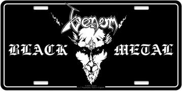 Venom Black Metal - USA Nummerplaat officiële merchandise, Ophalen of Verzenden, Nieuw, Poster, Artwork of Schilderij