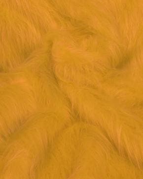 Imitatie Bont Langharig Eigeel, Hobby en Vrije tijd, Stoffen en Lappen, Geel, Nieuw