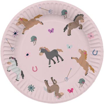 Borden Happy Horses 23 cm (8st), Ophalen of Verzenden, Nieuw