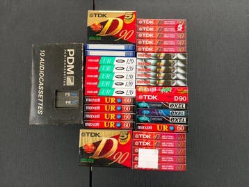 Maxell, TDK, PDM, Sony, EXEL, Philips - FE 90 - D90 (IEC I /, Nieuw