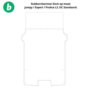 Rubbervloermat 3mm Cobra – Jumpy / Expert / ProAce L3 DC Sta, Ophalen of Verzenden