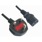 Netsnoer  - engelse stekker met zekering, Audio, Tv en Foto, Audiokabels en Televisiekabels, Ophalen of Verzenden, Nieuw
