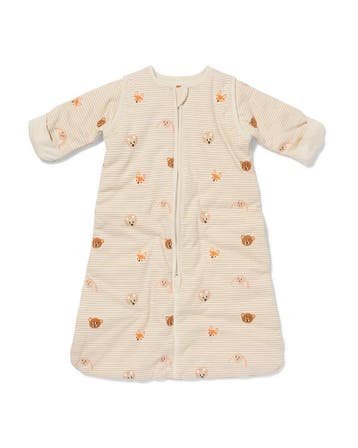 HEMA Babyslaapzak met afneembare mouwen katoen 3tog dieren, Verzenden, Nieuw
