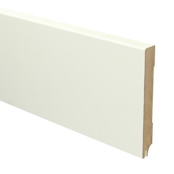 Sfeerplinten MDF Moderne plint 120x15 RAL 9010 + uitsparing, Overige materialen, Verzenden, 50 tot 150 cm, Overige typen