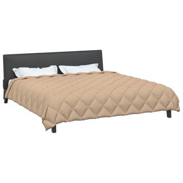 vidaXL Winter Dekbed Taupe 220 x 240 cm Microfiber, Huis en Inrichting, Slaapkamer | Beddengoed, Verzenden, Nieuw