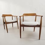 Niels Eilersen - Fauteuil (2) - Elm, Textiel - ARMSTOELEN, Antiek en Kunst