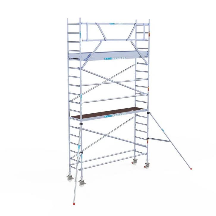 Rolsteiger Original 75x305 6,2m werkhoogte tegen de gevel, Doe-het-zelf en Verbouw, Steigers, Rolsteiger of Kamersteiger, Nieuw