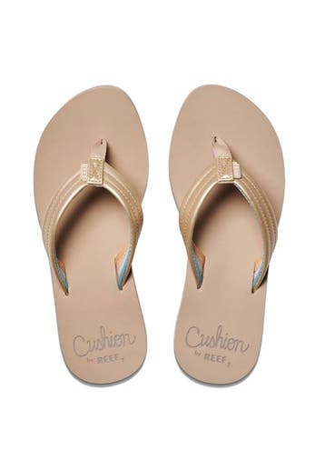 Reef Slippers Cushion Breeze CJ4387 Goud-38.5, Kleding | Dames, Schoenen, Verzenden, Nieuw