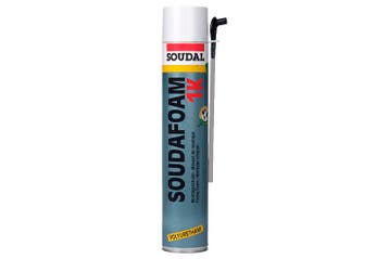 Soudal soudafoam 1k 750 ml, champagne, bus, Doe-het-zelf en Verbouw, Isolatie en Afdichting, Verzenden, Nieuw