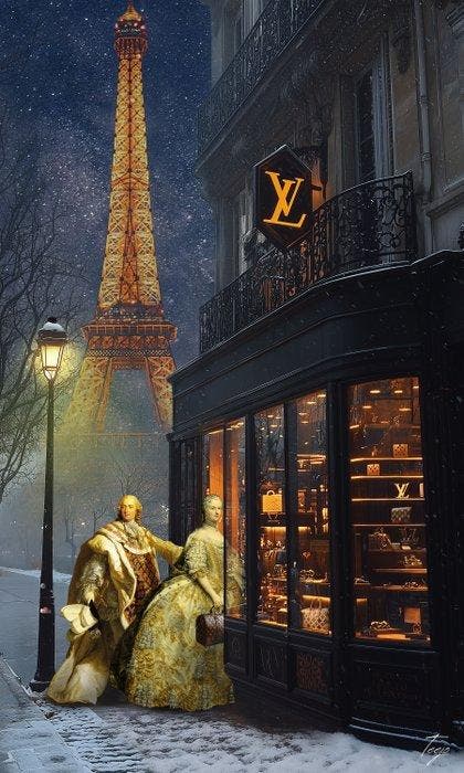 Teejo - Louis XV in Paris, Antiek en Kunst, Kunst | Designobjecten